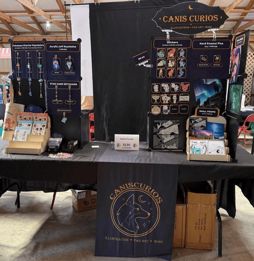 My booth setup