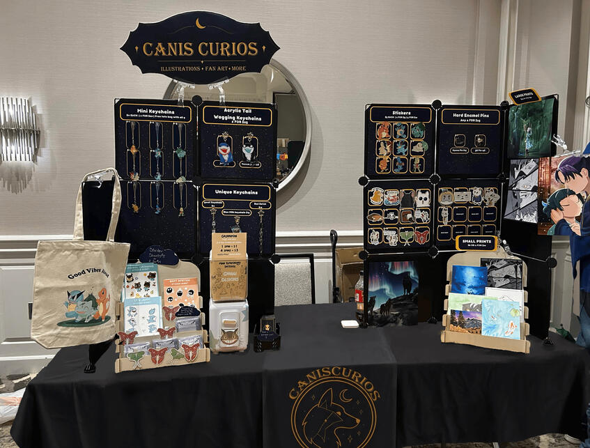 My booth setup